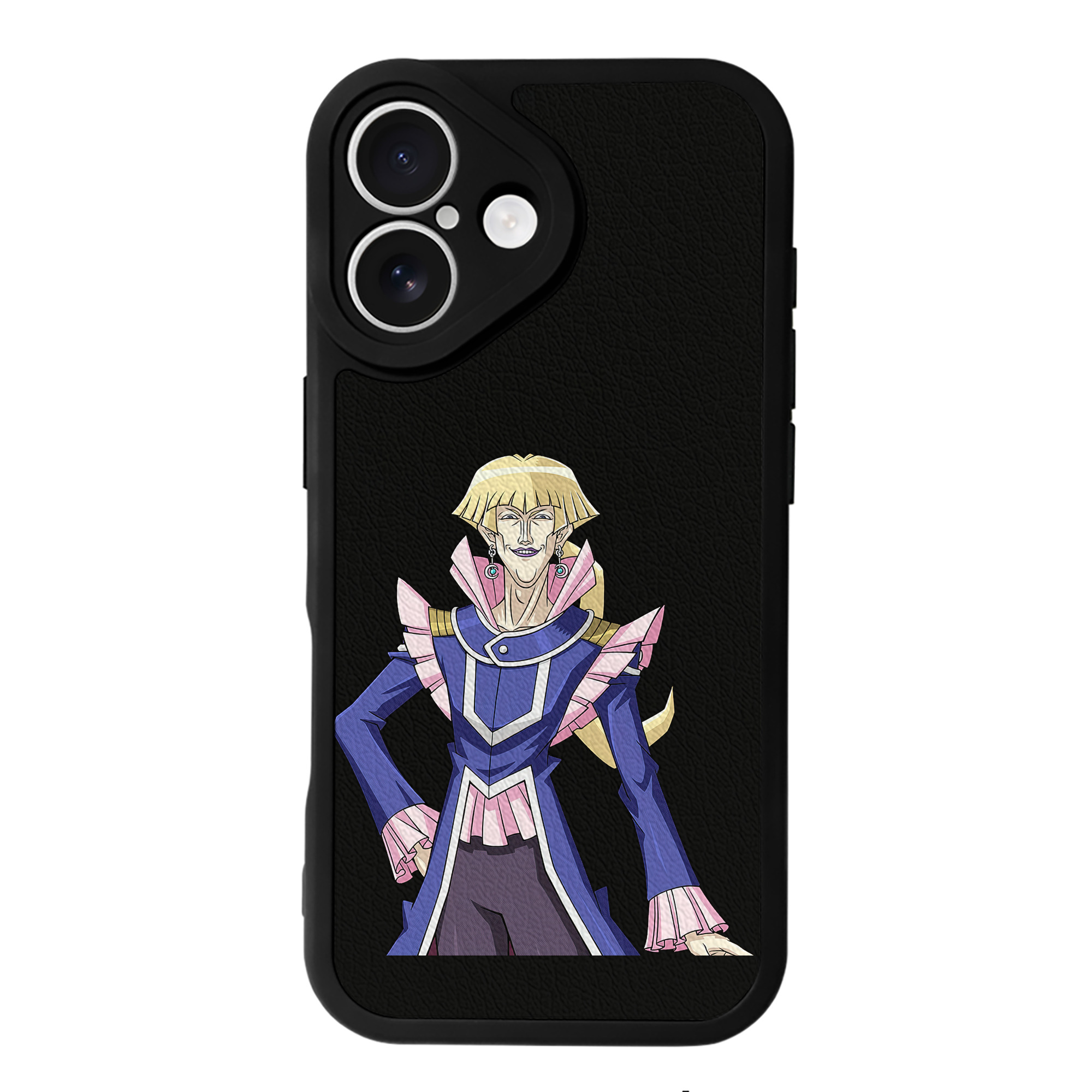 （画像用） 遊☆戯☆王 Yu-Gi-Oh! 【iPhone 16シリーズ対応】シリコンスマホケース（レザー調） 材質：シリコン